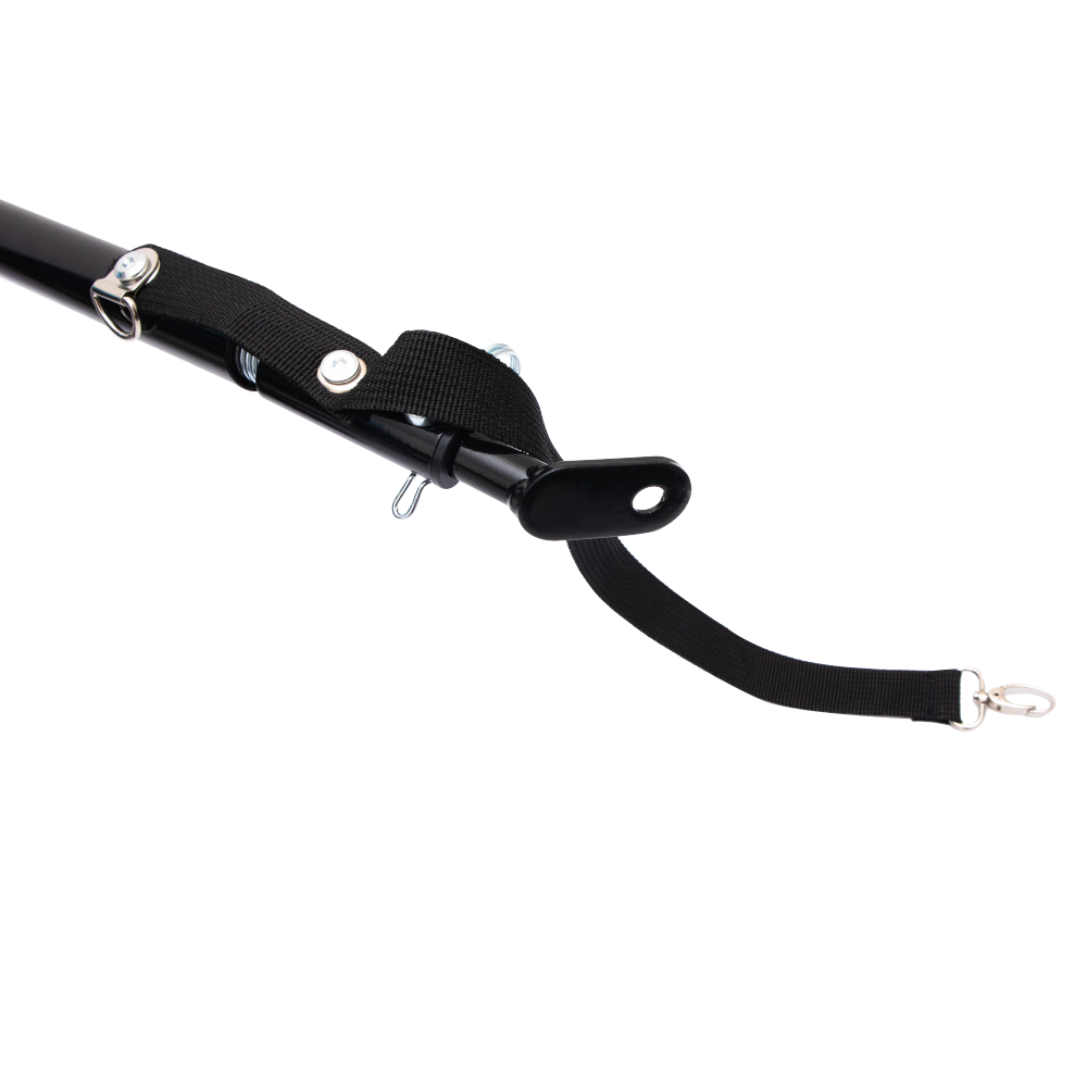 Extra Large 2-in-1 Bike Trailer & Push Cart for Pets - Detachable Bike Hitch & Push Handle Included , Quick ReleaseAll-Terrain Wheels , Non-Slip Floor, Internal Leash, Holds Up to 88 lbs, Black- Beige