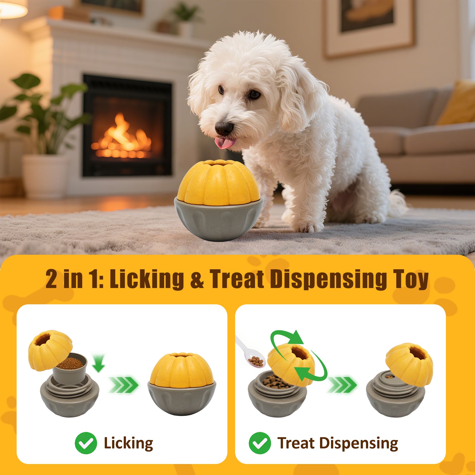 Frozen Dog Toy Durable Puzzle Feeder for Treat Dispensing and Enrichment Play
