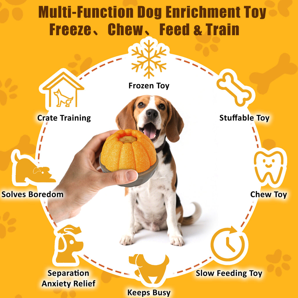 Frozen Dog Toy Durable Puzzle Feeder for Treat Dispensing and Enrichment Play