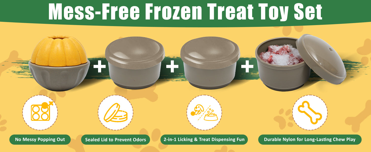 Frozen Dog Toy Durable Puzzle Feeder for Treat Dispensing and Enrichment Play