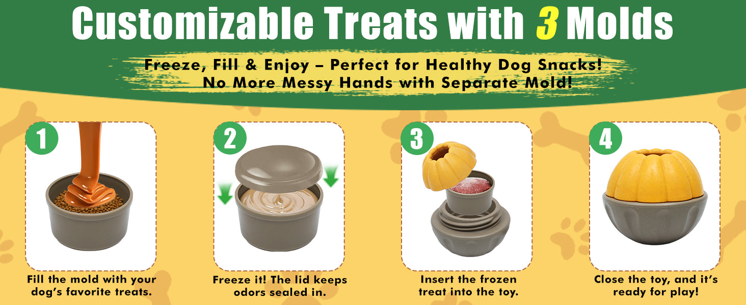 Frozen Dog Toy Durable Puzzle Feeder for Treat Dispensing and Enrichment Play