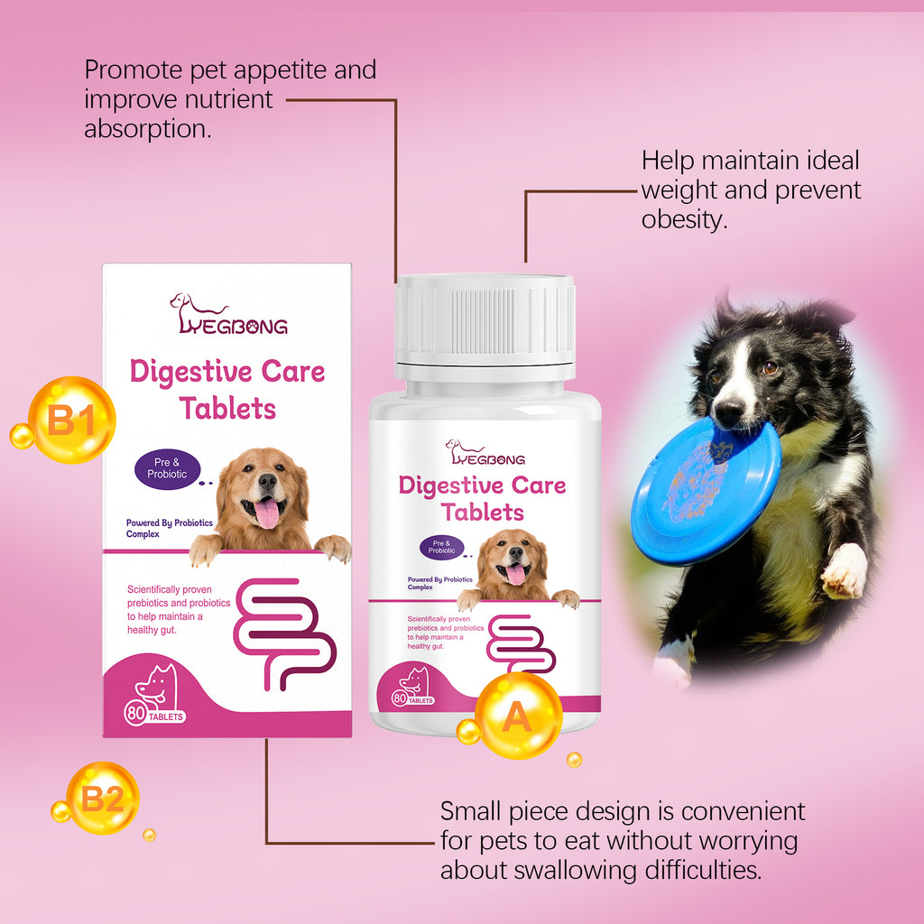 Yegbong Dog Probiotic Tablets To Improve Intestinal Health, Balance Digestion And Absorption Of Pet Nutritional Supplements